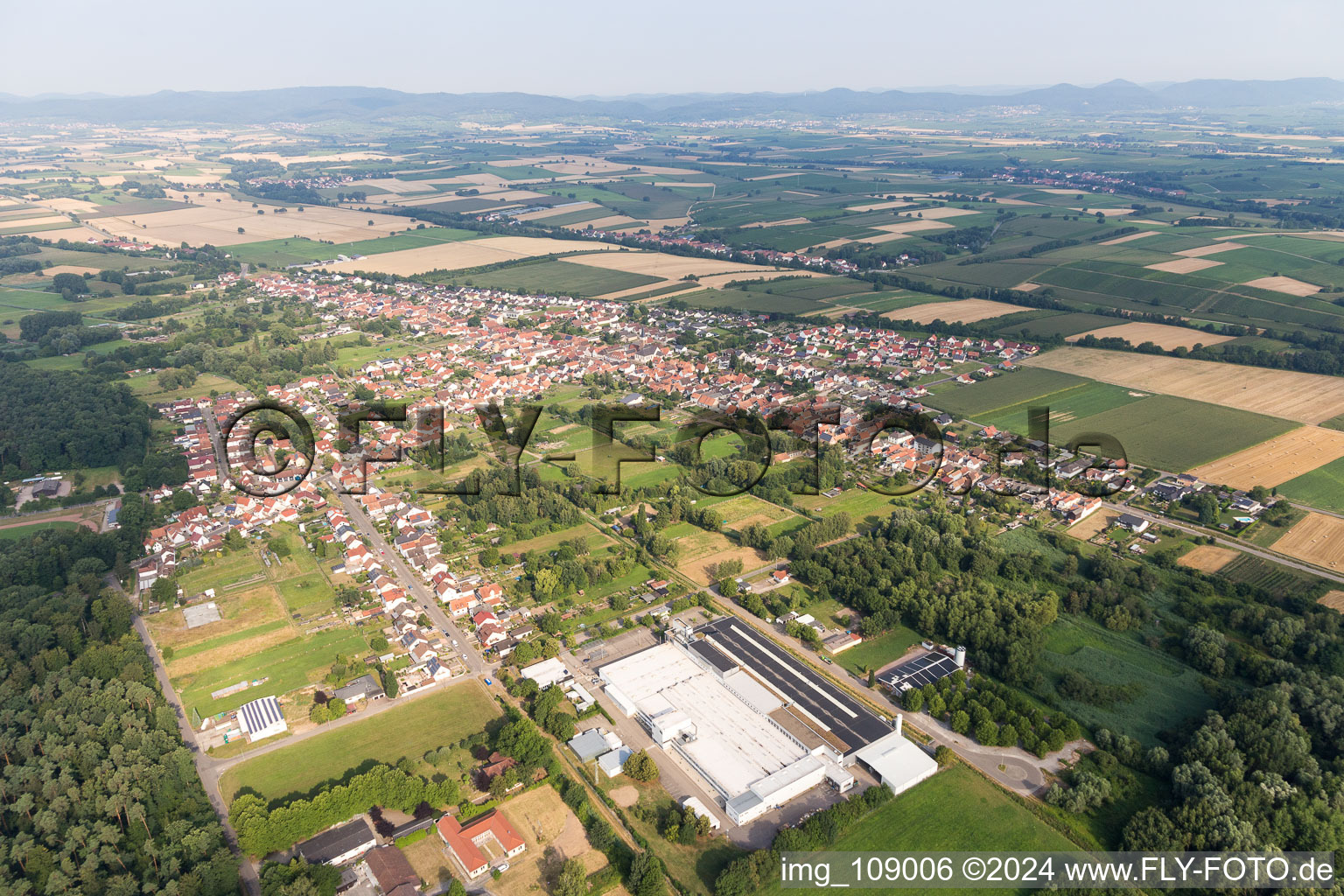 Enregistrement par drone de Quartier Schaidt in Wörth am Rhein dans le département Rhénanie-Palatinat, Allemagne