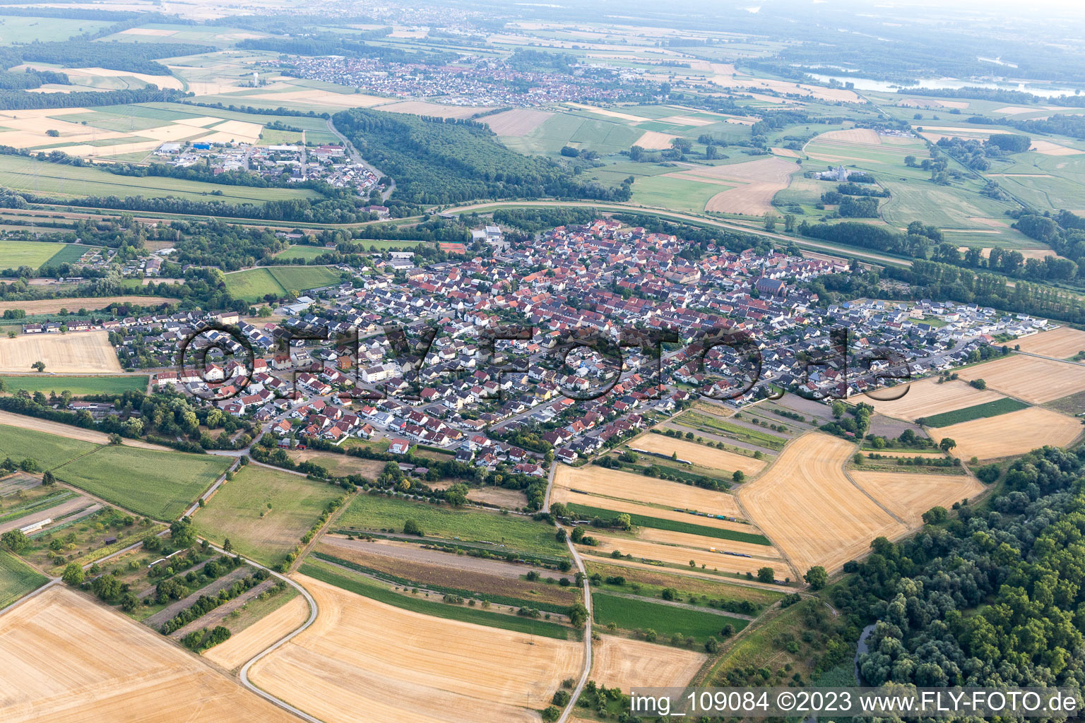 Image drone de Rußheim dans le département Bade-Wurtemberg, Allemagne