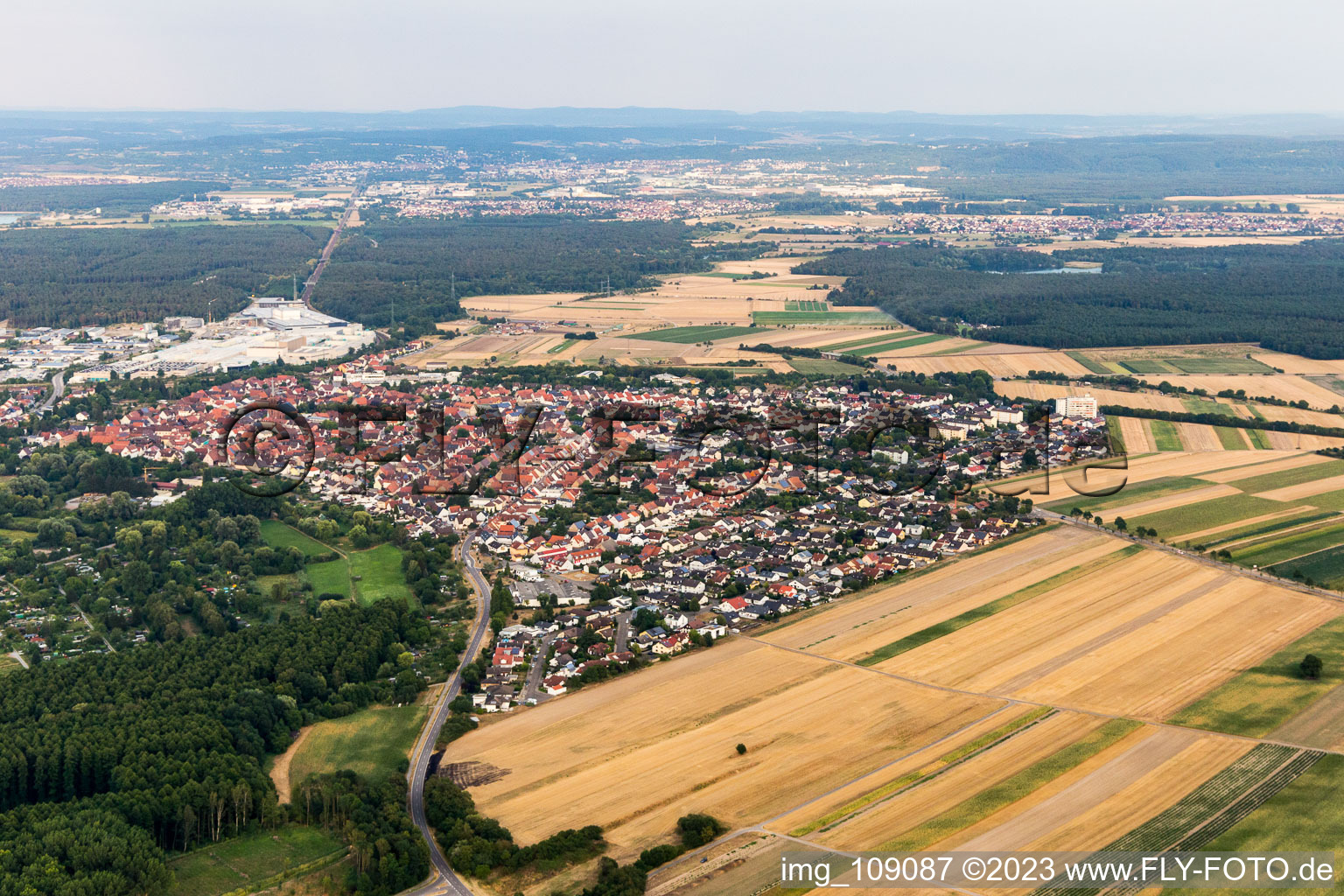 Image drone de Quartier Graben in Graben-Neudorf dans le département Bade-Wurtemberg, Allemagne