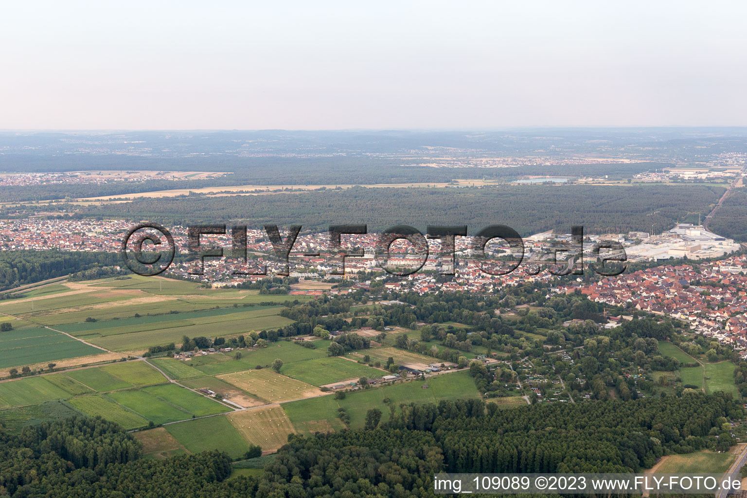 Quartier Graben in Graben-Neudorf dans le département Bade-Wurtemberg, Allemagne d'un drone