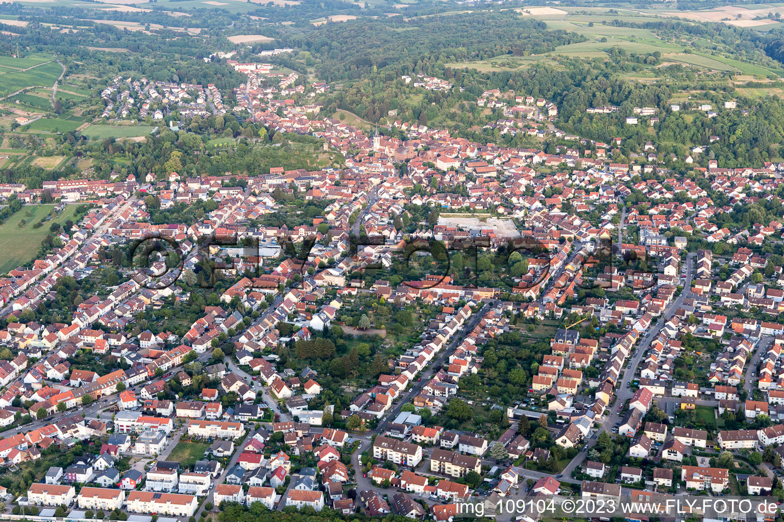 Photographie aérienne de Weingarten dans le département Bade-Wurtemberg, Allemagne