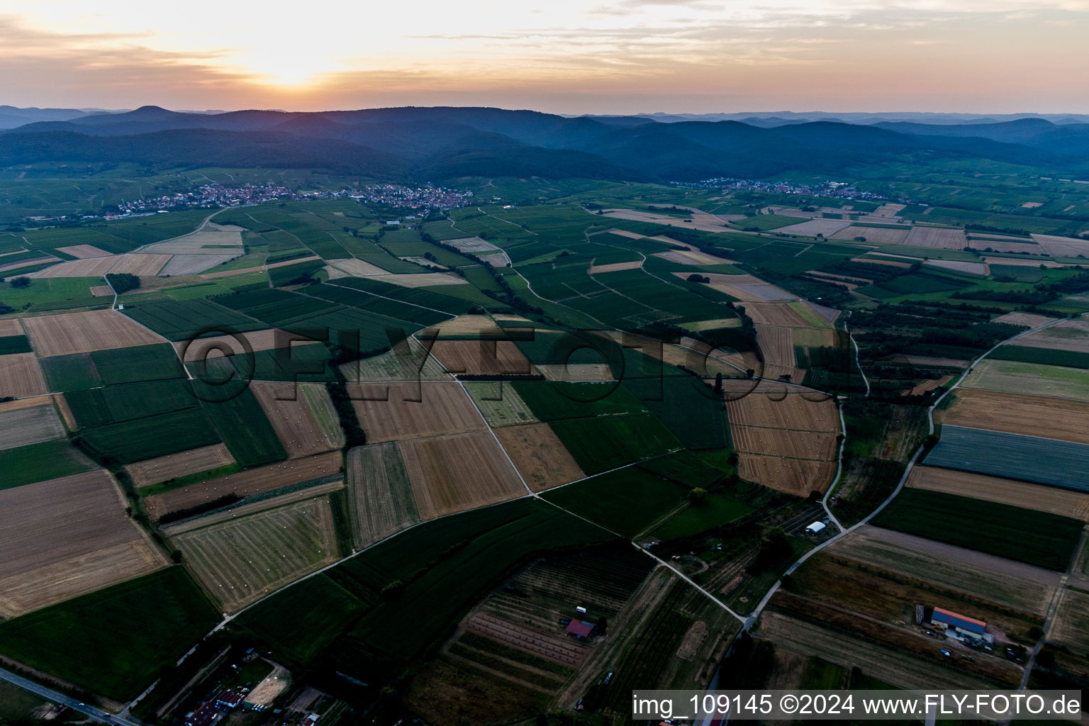 Photographie aérienne de Schweighofen dans le département Rhénanie-Palatinat, Allemagne