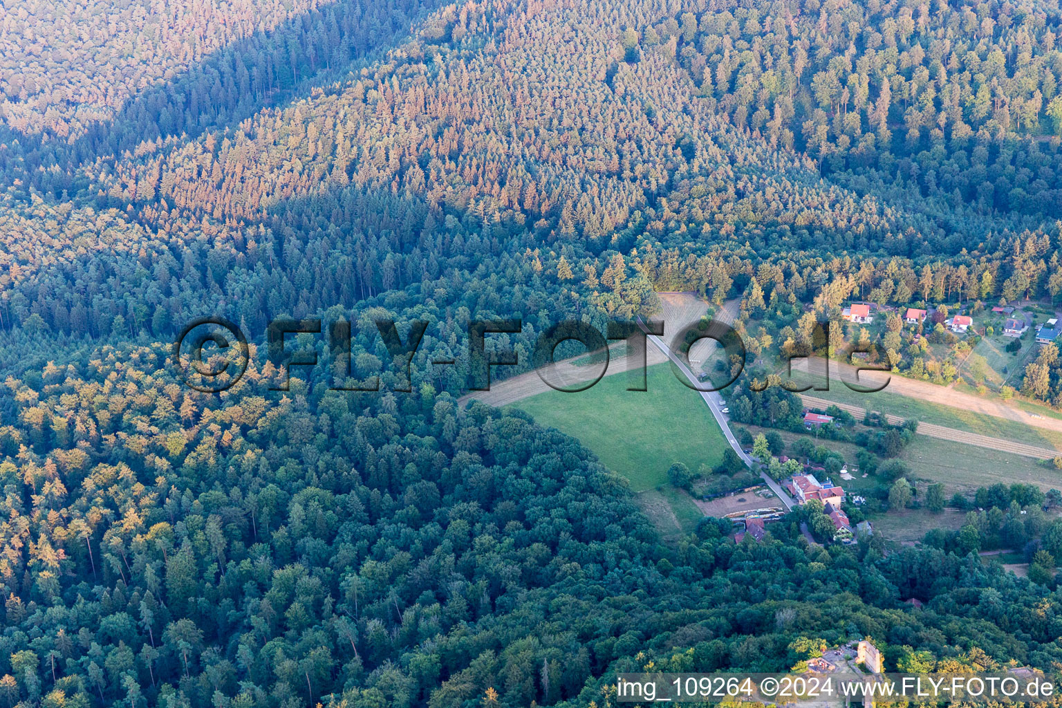 Vue aérienne de Maison Cramer à Vorderweidenthal dans le département Rhénanie-Palatinat, Allemagne