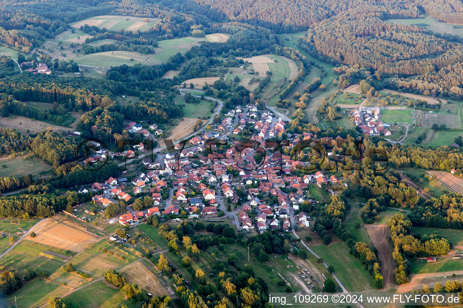 Völkersweiler dans le département Rhénanie-Palatinat, Allemagne d'en haut