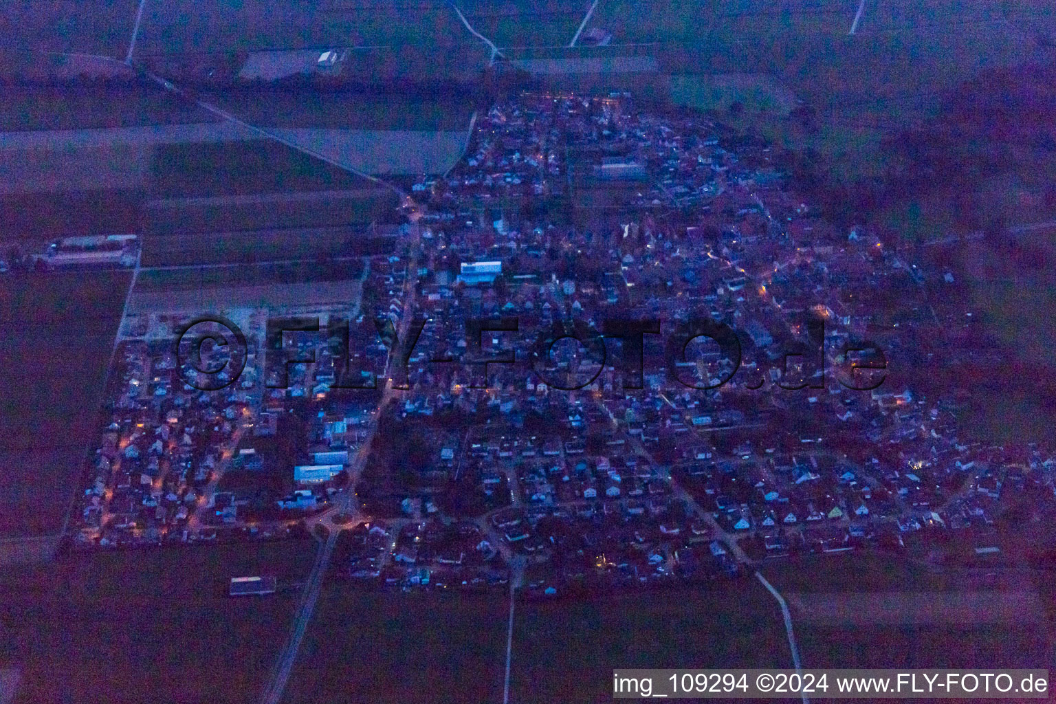 Image drone de Steinweiler dans le département Rhénanie-Palatinat, Allemagne