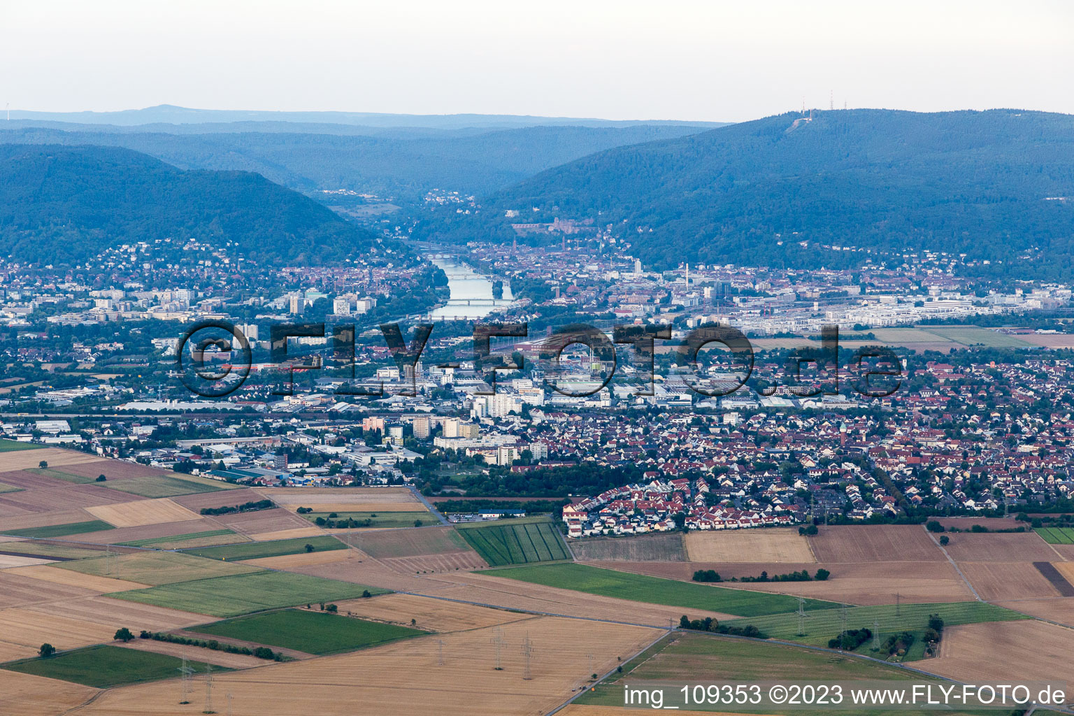 Vue aérienne de Quartier Pfaffengrund-Nord in Heidelberg dans le département Bade-Wurtemberg, Allemagne