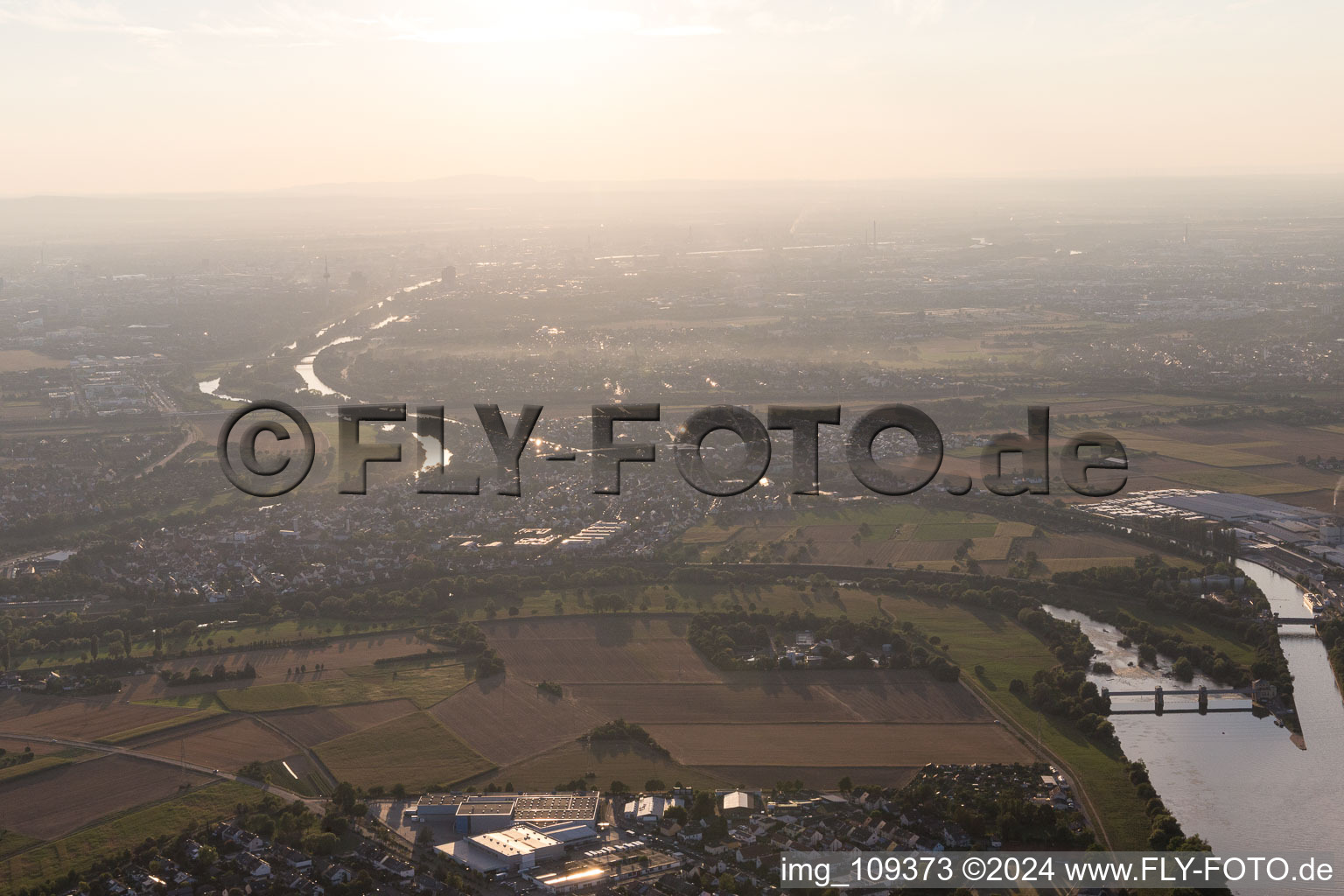 Vue aérienne de Ilvesheim dans le département Bade-Wurtemberg, Allemagne