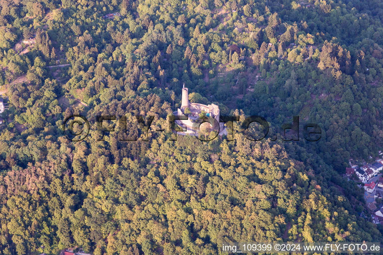 Weinheim dans le département Bade-Wurtemberg, Allemagne d'en haut