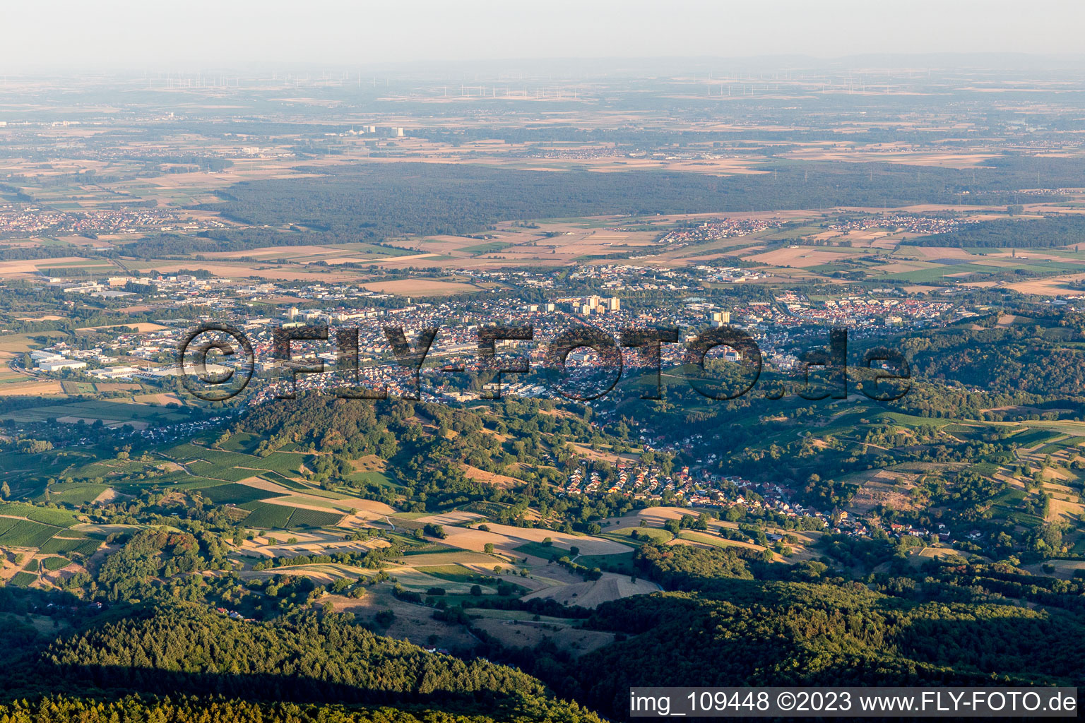 Image drone de Bensheim dans le département Hesse, Allemagne