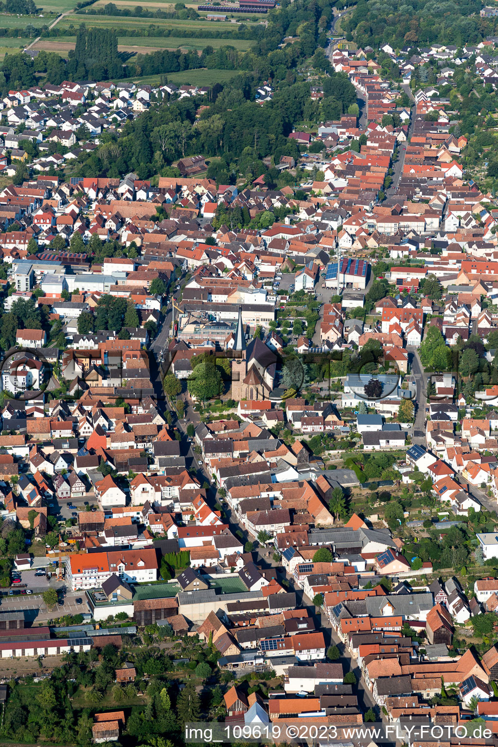 Quartier Herxheim in Herxheim bei Landau dans le département Rhénanie-Palatinat, Allemagne hors des airs