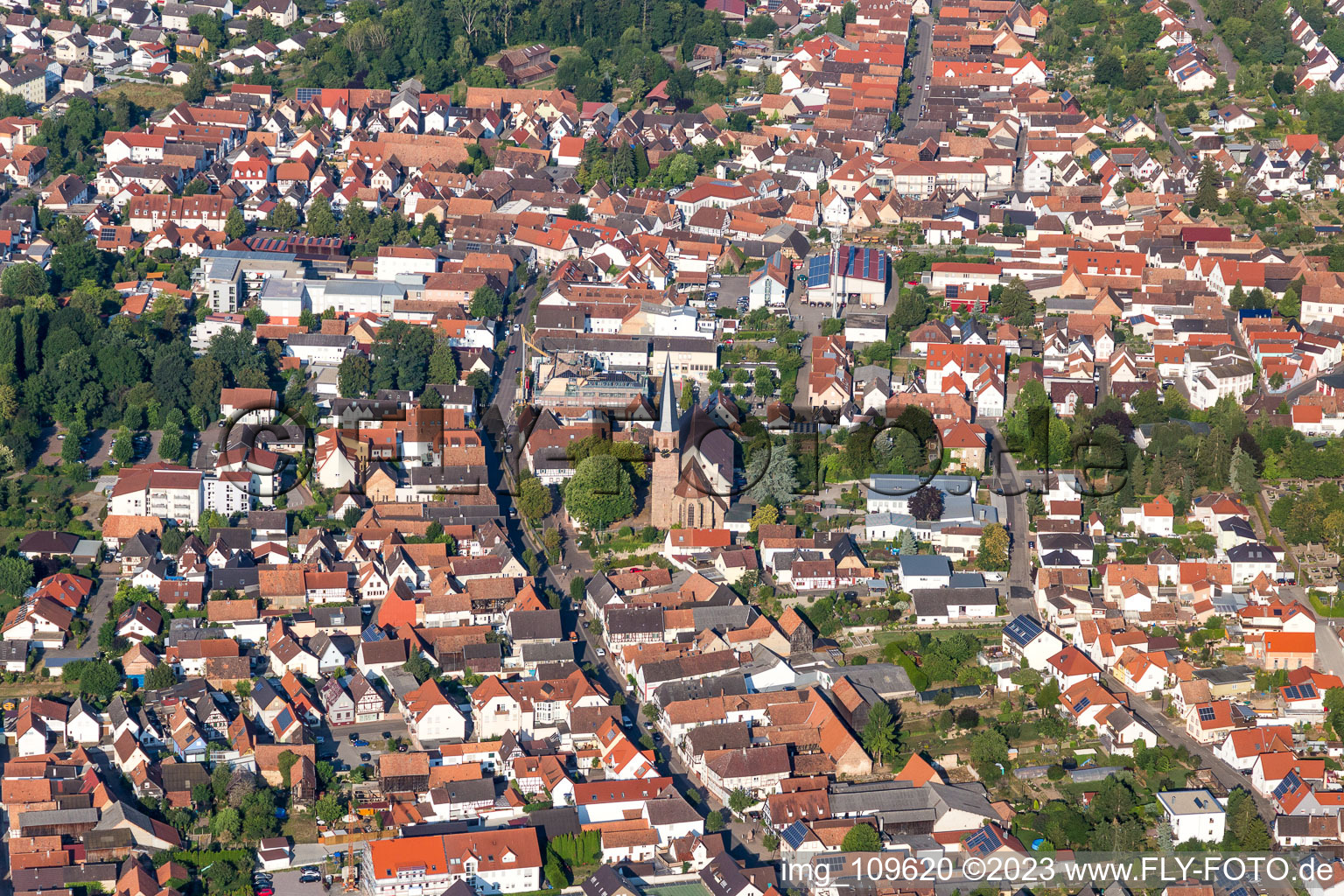 Quartier Herxheim in Herxheim bei Landau dans le département Rhénanie-Palatinat, Allemagne vue d'en haut