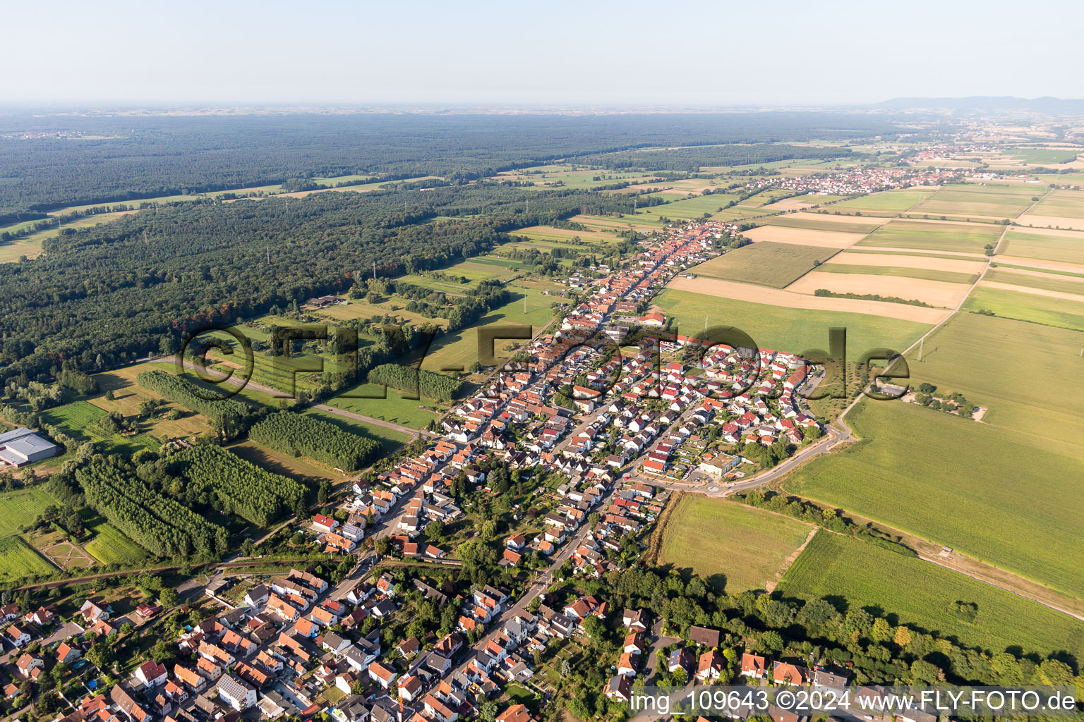 Sarrestr à Kandel dans le département Rhénanie-Palatinat, Allemagne d'en haut