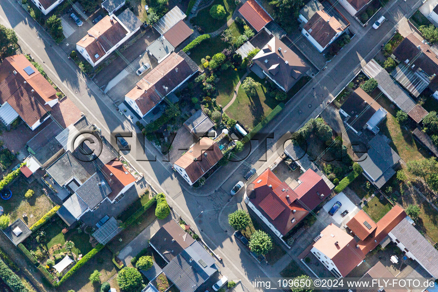 Vue aérienne de Haardt-/Birkenstr. à Kandel dans le département Rhénanie-Palatinat, Allemagne