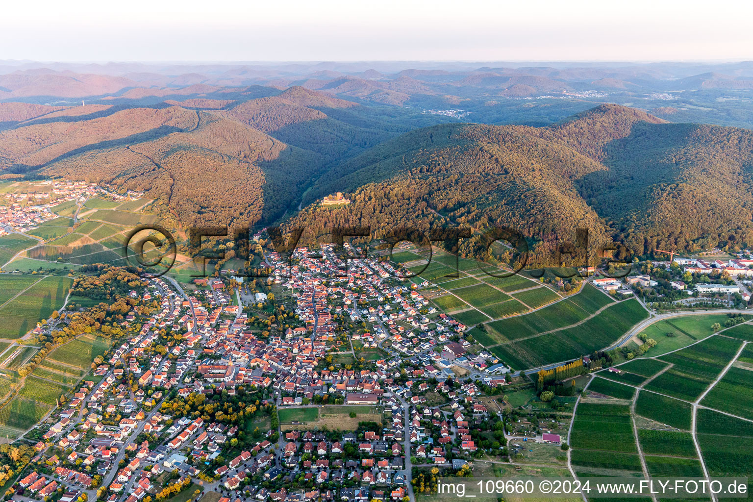 Klingenmünster dans le département Rhénanie-Palatinat, Allemagne d'en haut