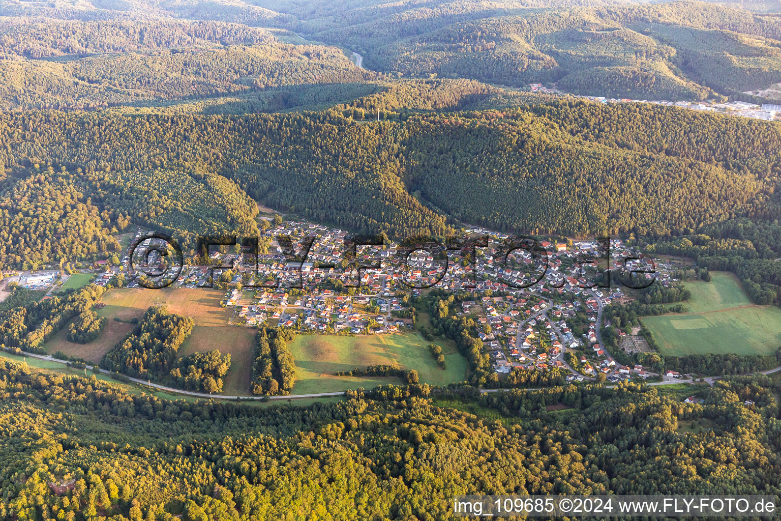 Photographie aérienne de Ruppertsweiler dans le département Rhénanie-Palatinat, Allemagne