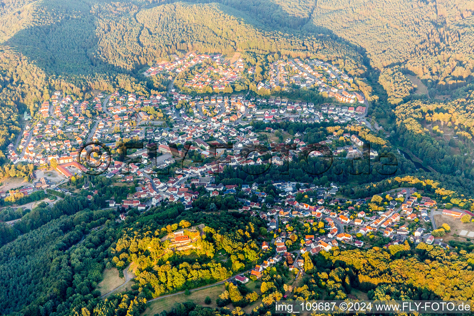 Ruppertsweiler dans le département Rhénanie-Palatinat, Allemagne d'en haut