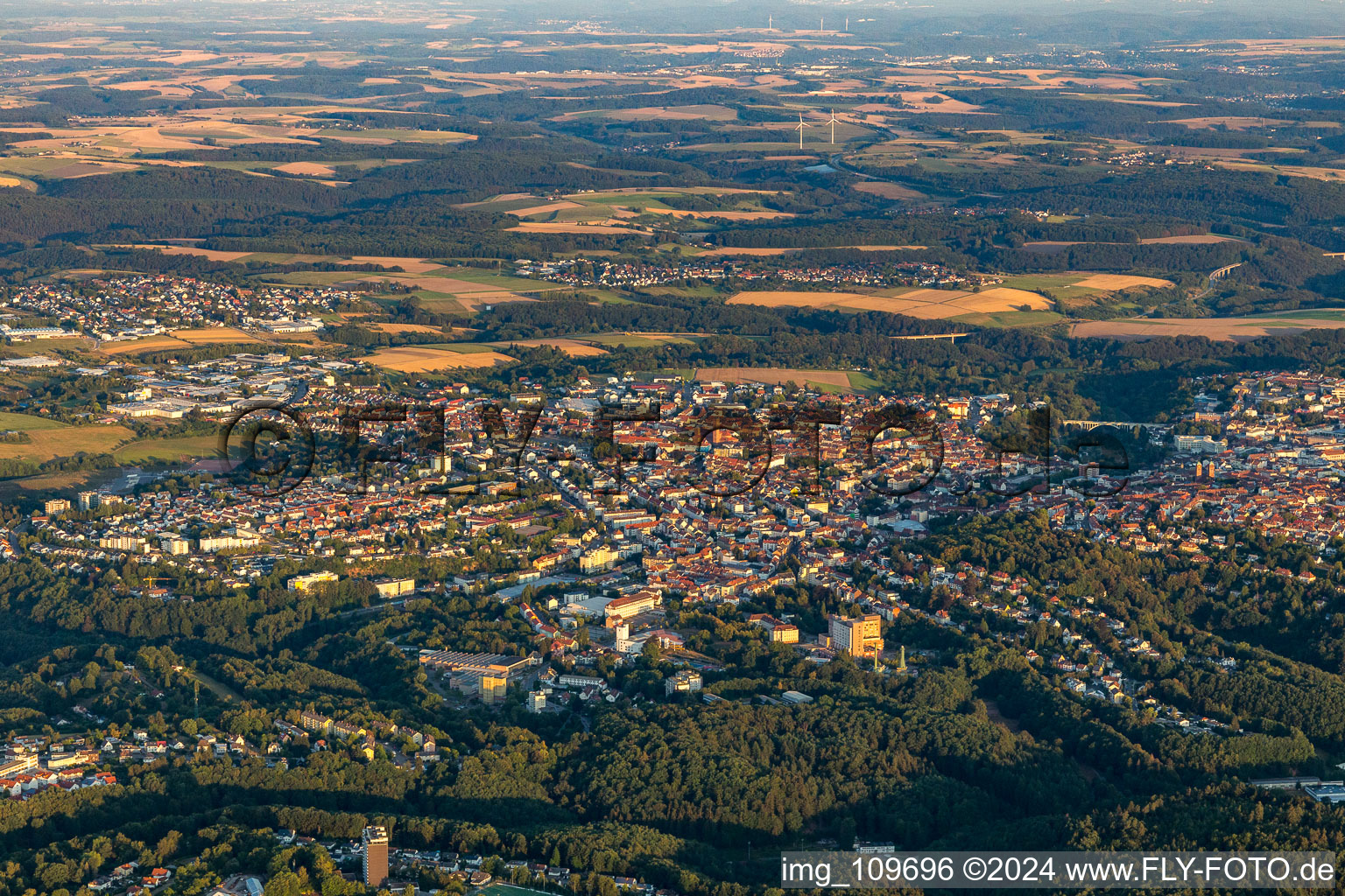 Pirmasens dans le département Rhénanie-Palatinat, Allemagne hors des airs