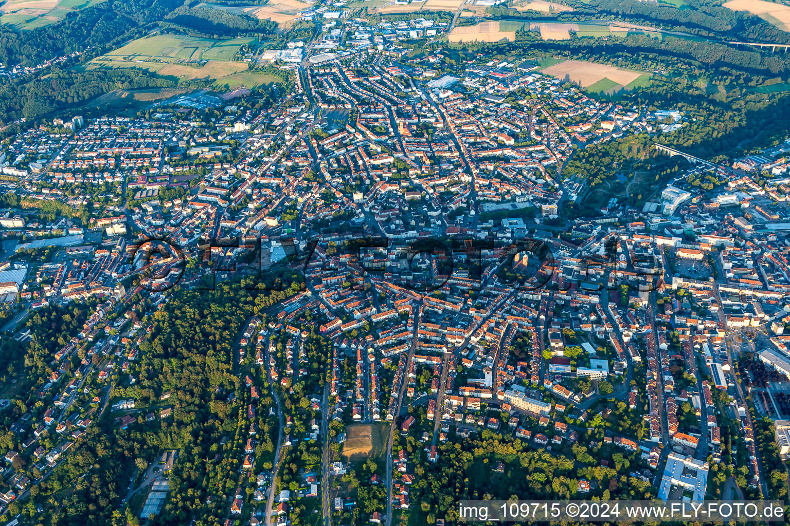 Vue aérienne de Pirmasens dans le département Rhénanie-Palatinat, Allemagne