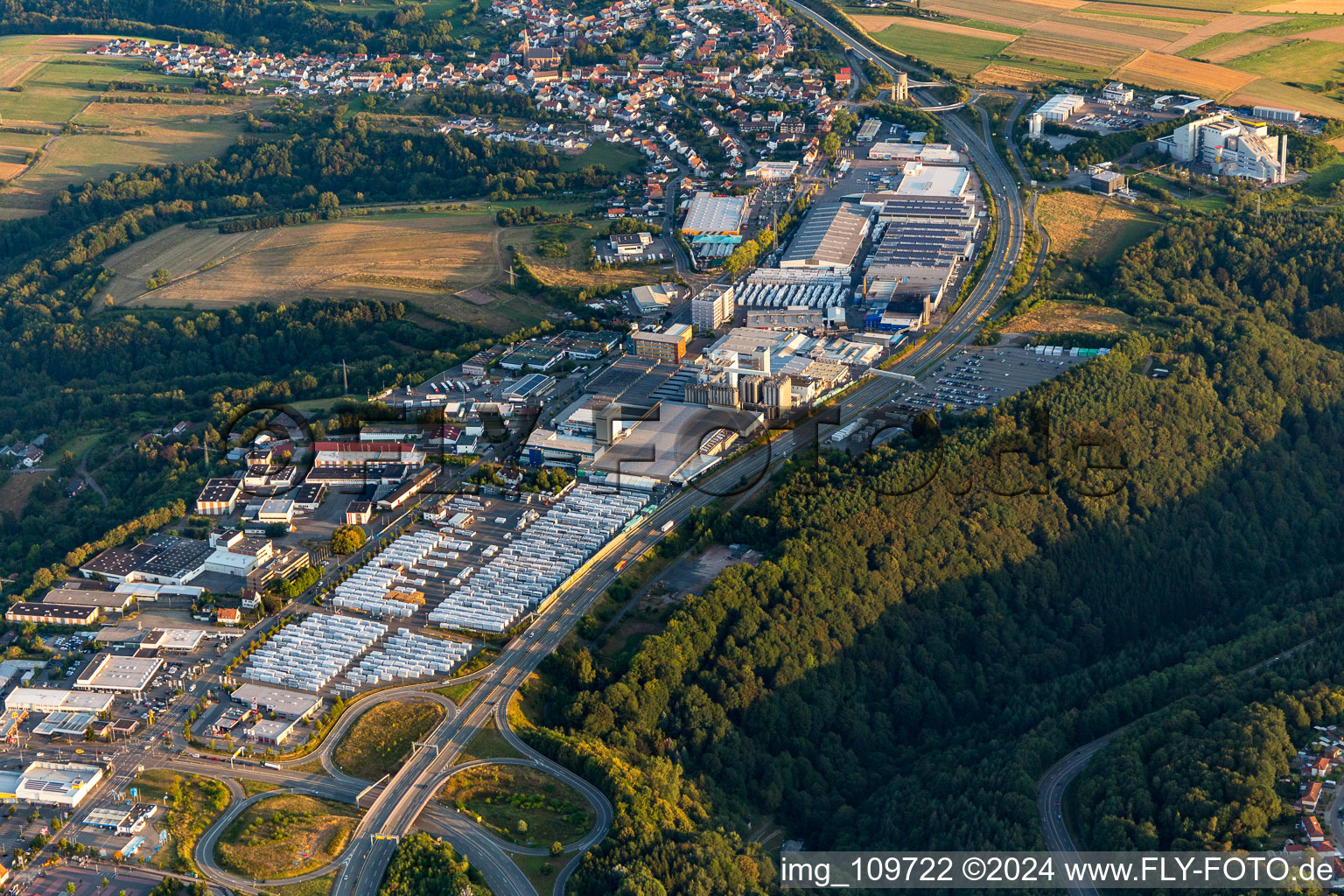 Vue aérienne de Quartier Fehrbach in Pirmasens dans le département Rhénanie-Palatinat, Allemagne