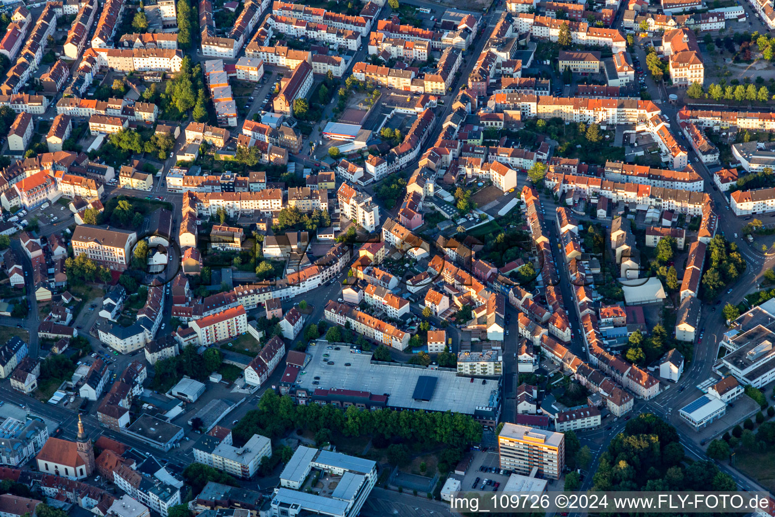 Pirmasens dans le département Rhénanie-Palatinat, Allemagne hors des airs