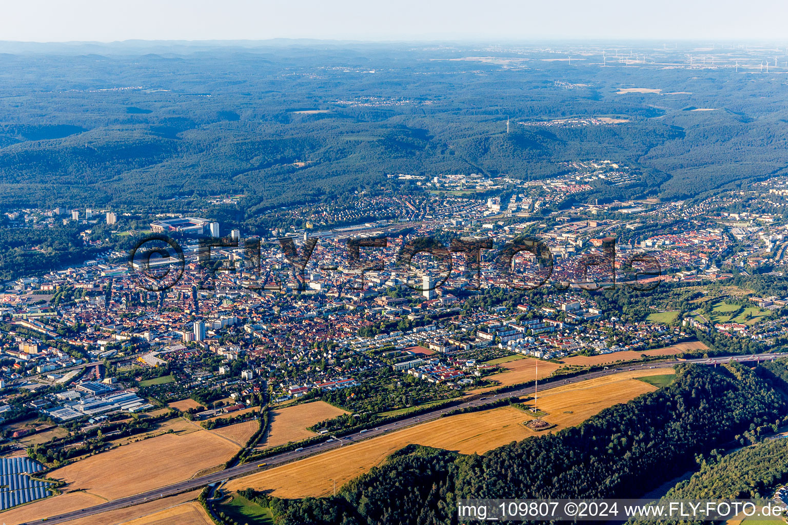 Photographie aérienne de Kaiserslautern dans le département Rhénanie-Palatinat, Allemagne