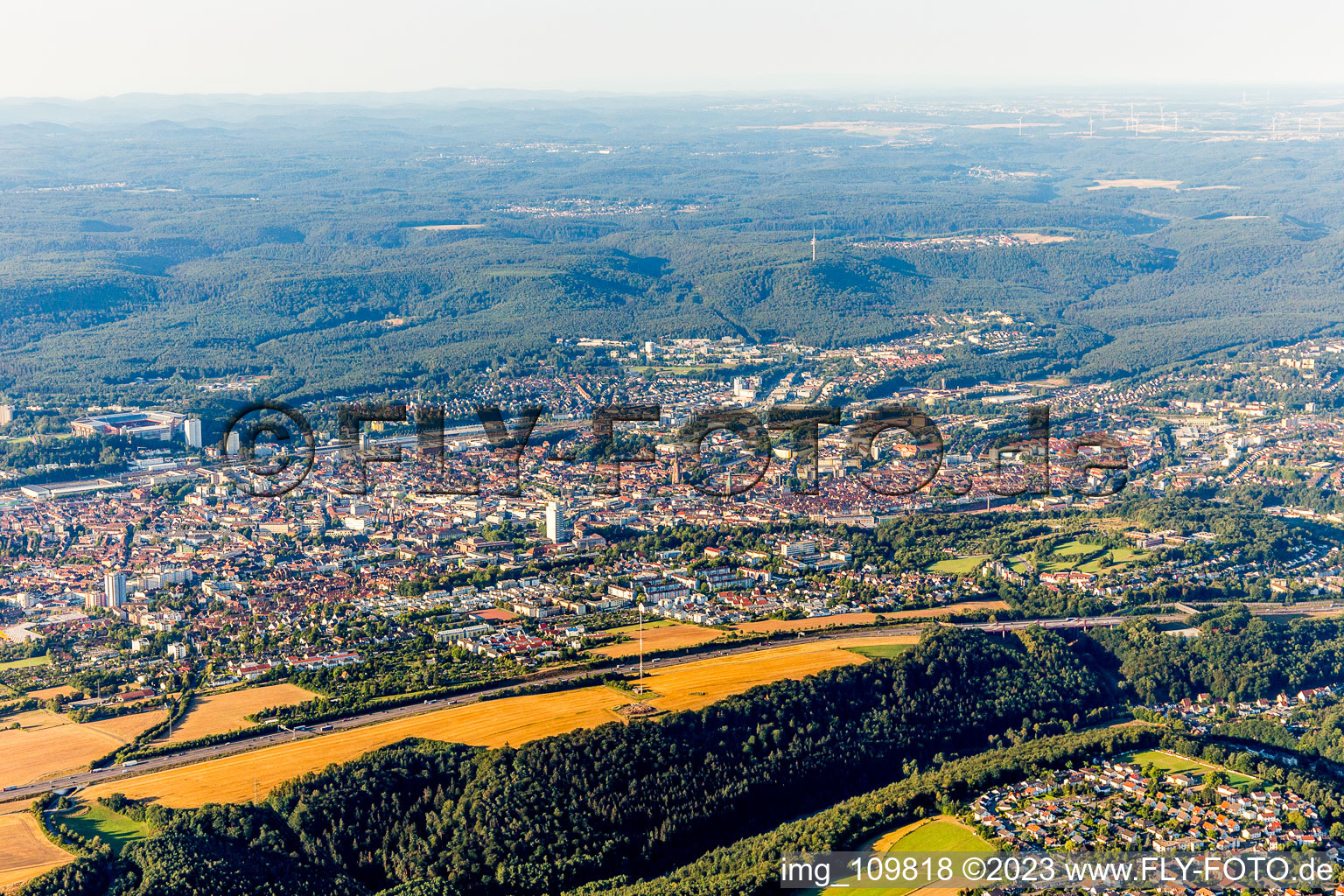 Image drone de Kaiserslautern dans le département Rhénanie-Palatinat, Allemagne