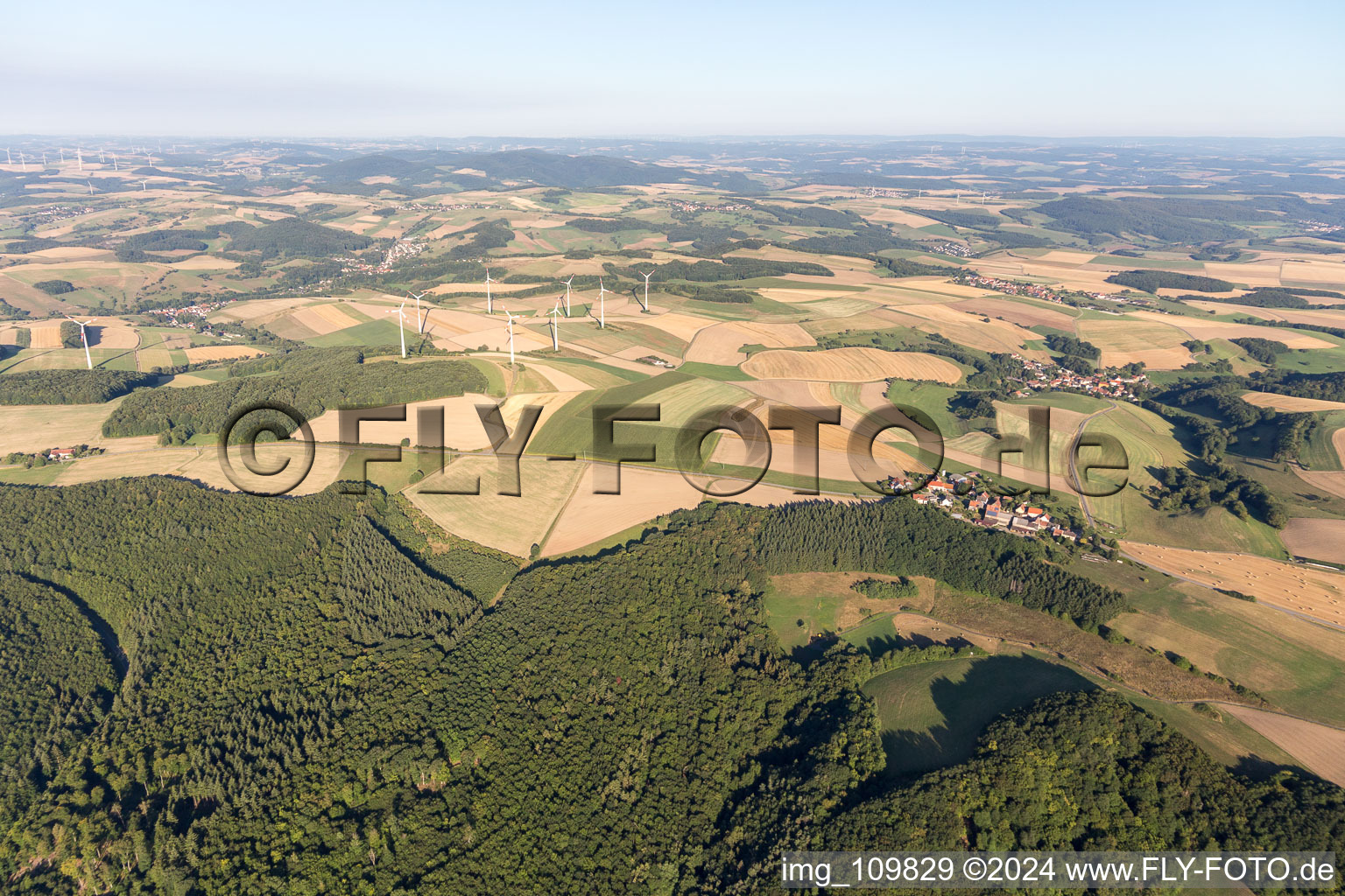 Vue aérienne de Kreuzhof dans le département Rhénanie-Palatinat, Allemagne