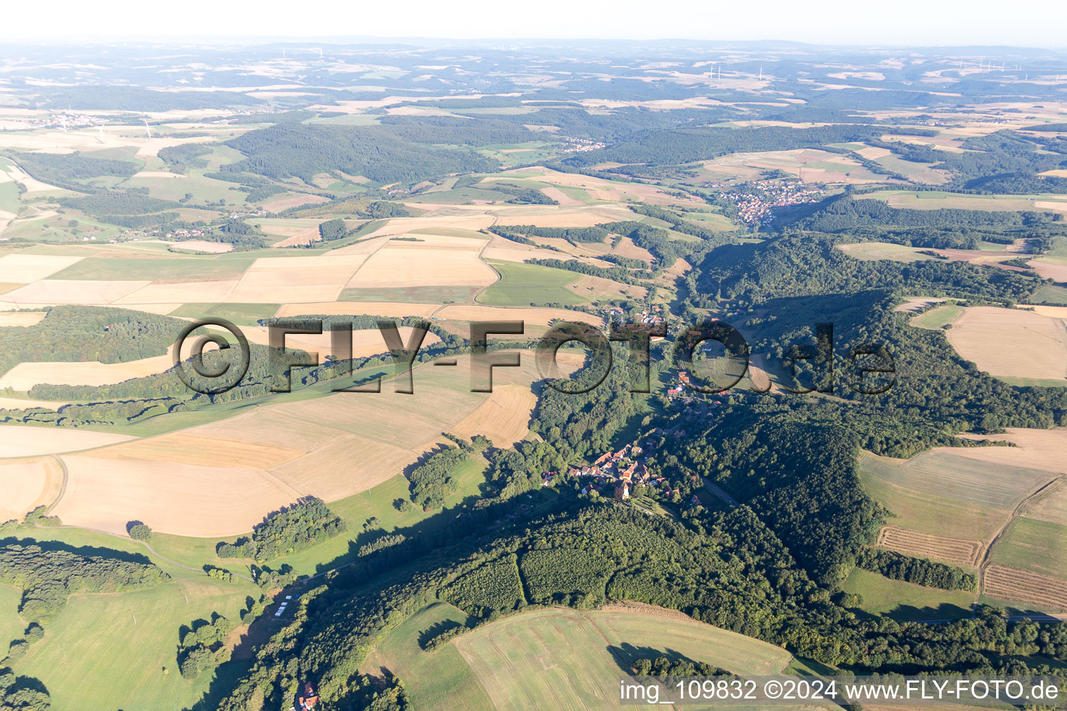 Vue aérienne de Rathskirchen dans le département Rhénanie-Palatinat, Allemagne