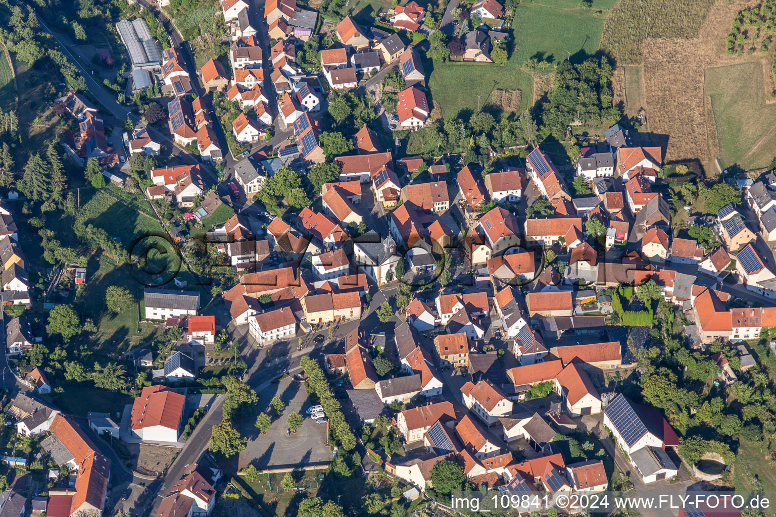 Photographie aérienne de Becherbach bei Meisenheim dans le département Rhénanie-Palatinat, Allemagne