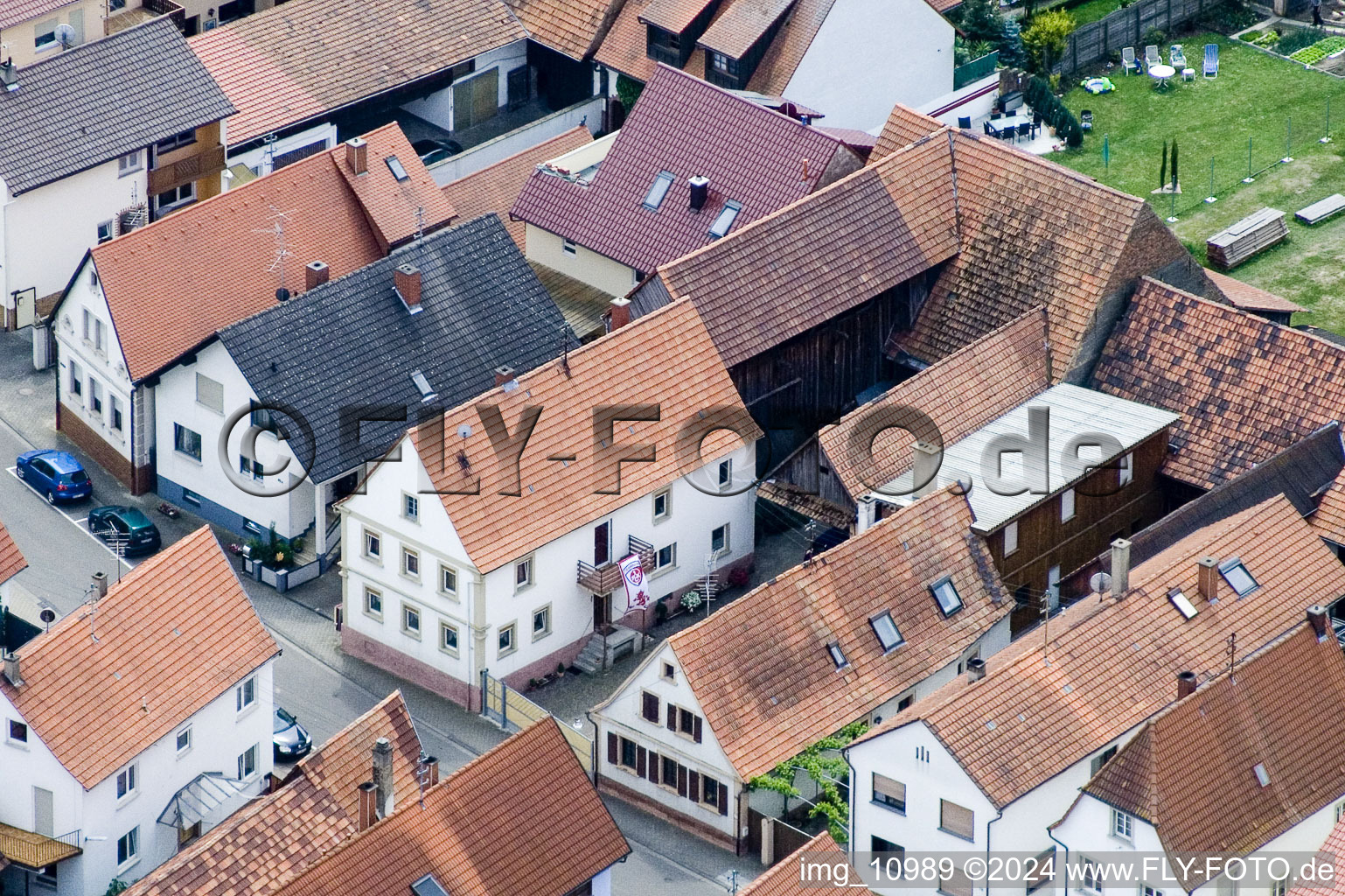 Image drone de Erlenbach bei Kandel dans le département Rhénanie-Palatinat, Allemagne