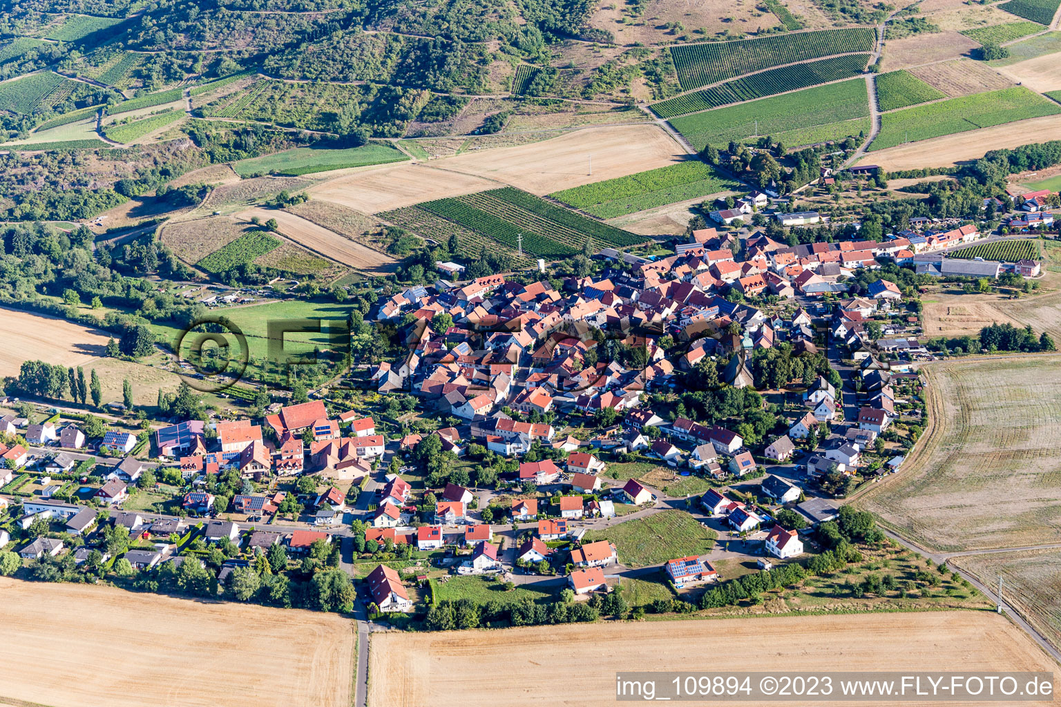 Photographie aérienne de Duchroth dans le département Rhénanie-Palatinat, Allemagne