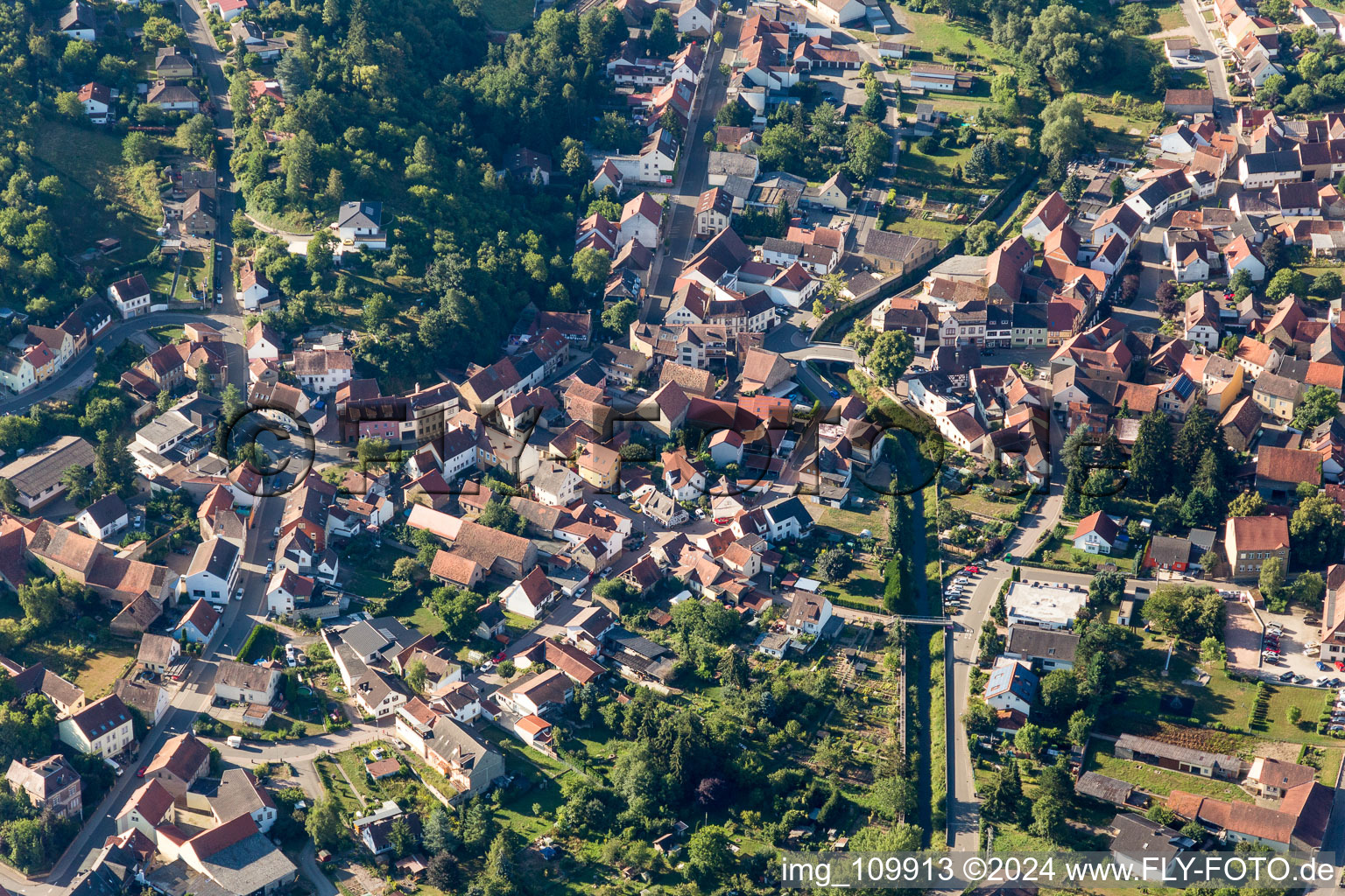 Vue aérienne de Alsenz dans le département Rhénanie-Palatinat, Allemagne