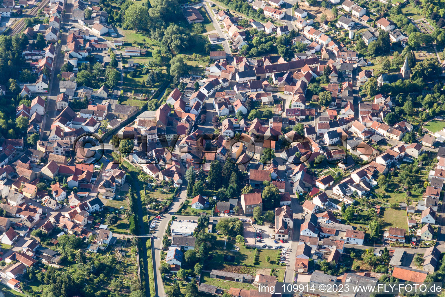 Vue aérienne de Alsenz dans le département Rhénanie-Palatinat, Allemagne