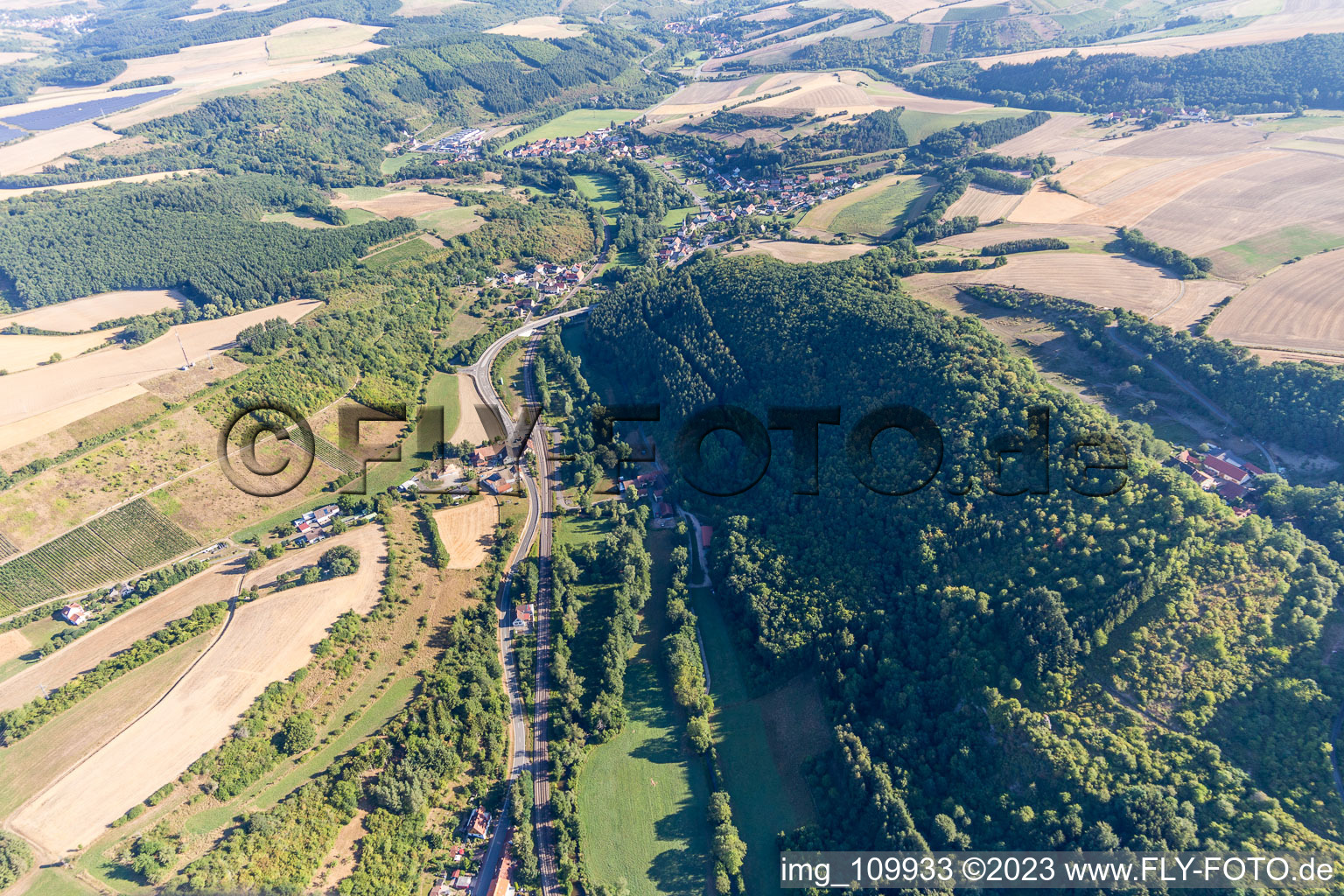 Mannweiler-Cölln dans le département Rhénanie-Palatinat, Allemagne vue du ciel