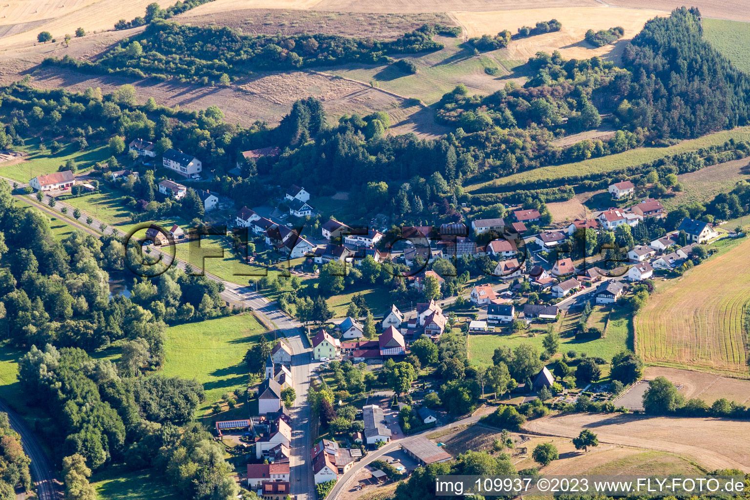 Image drone de Mannweiler-Cölln dans le département Rhénanie-Palatinat, Allemagne