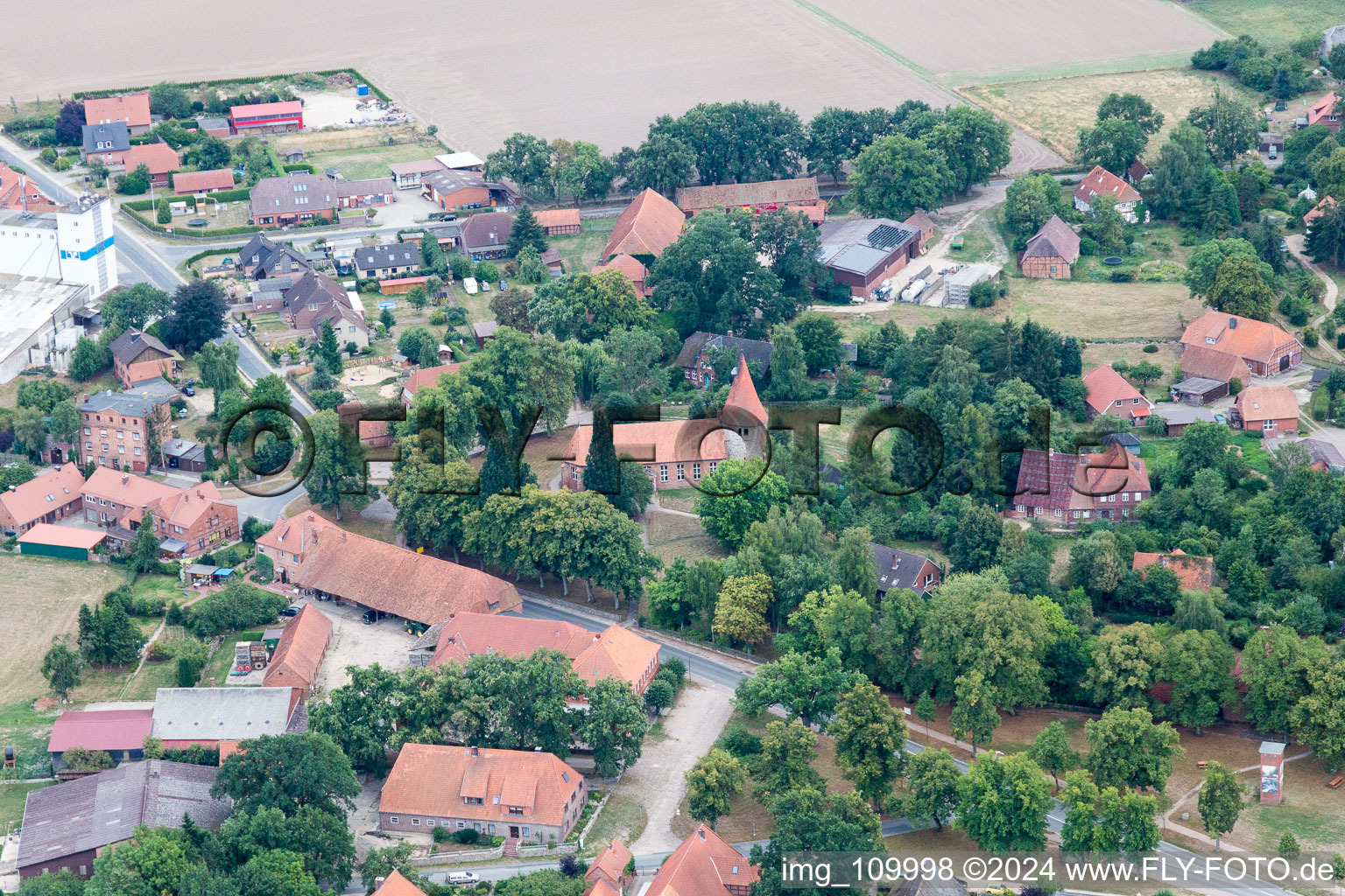 Vue aérienne de Barskamp dans le département Basse-Saxe, Allemagne