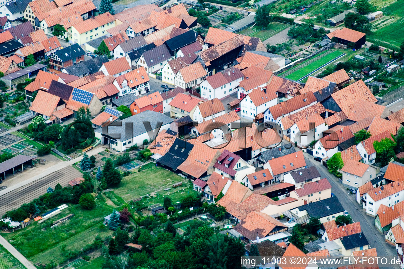 Erlenbach bei Kandel dans le département Rhénanie-Palatinat, Allemagne d'en haut