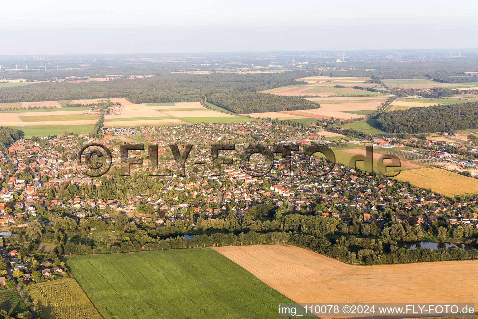 Photographie aérienne de Ebstorf dans le département Basse-Saxe, Allemagne