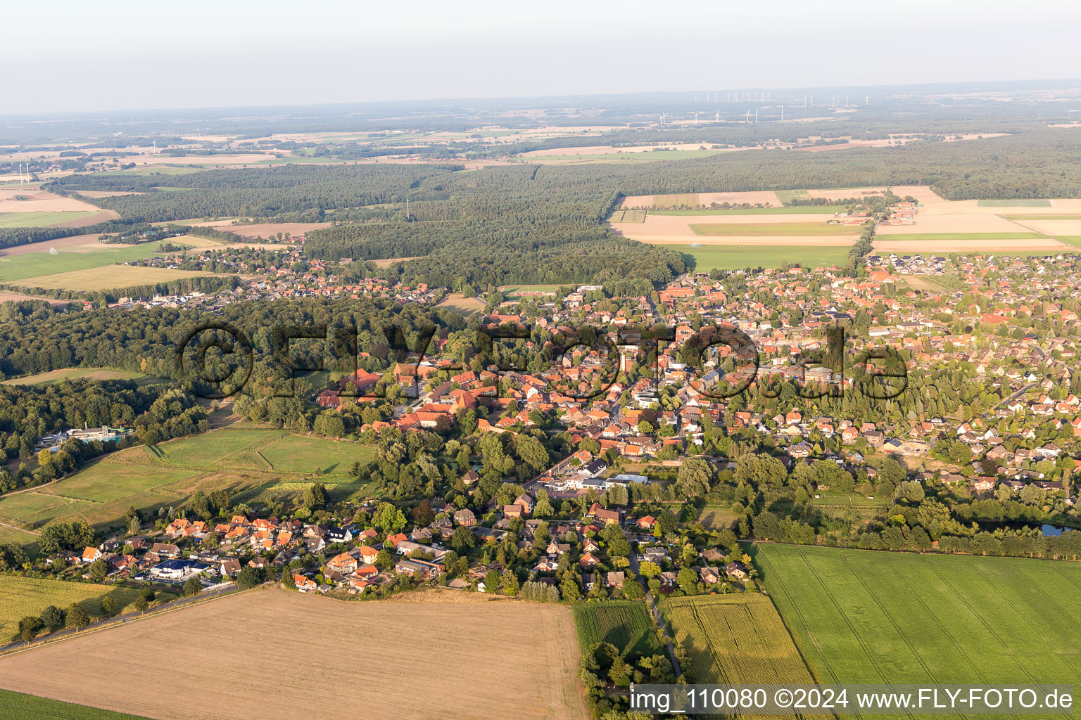 Ebstorf dans le département Basse-Saxe, Allemagne d'en haut