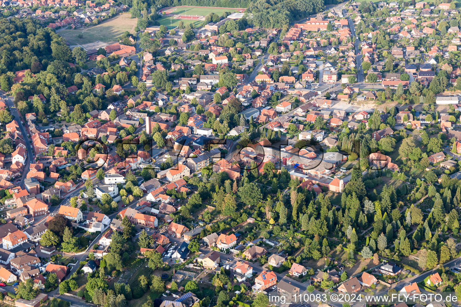 Ebstorf dans le département Basse-Saxe, Allemagne vue d'en haut