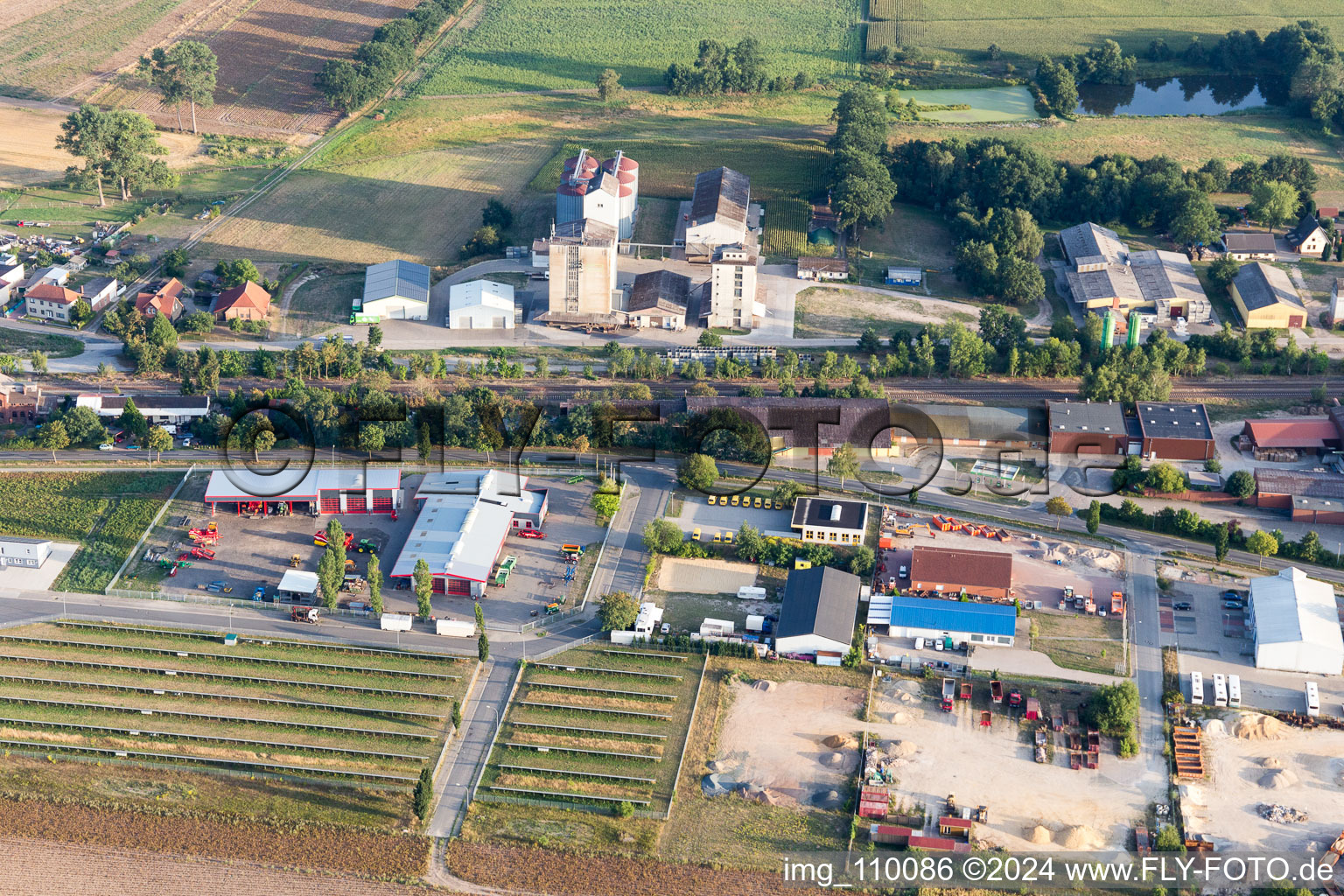 Ebstorf dans le département Basse-Saxe, Allemagne vue du ciel