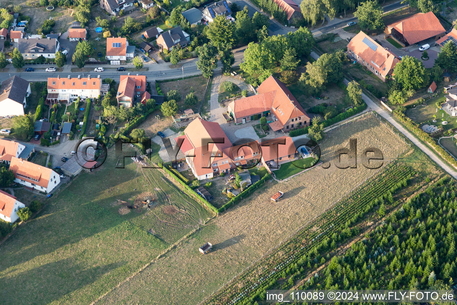 Image drone de Ebstorf dans le département Basse-Saxe, Allemagne