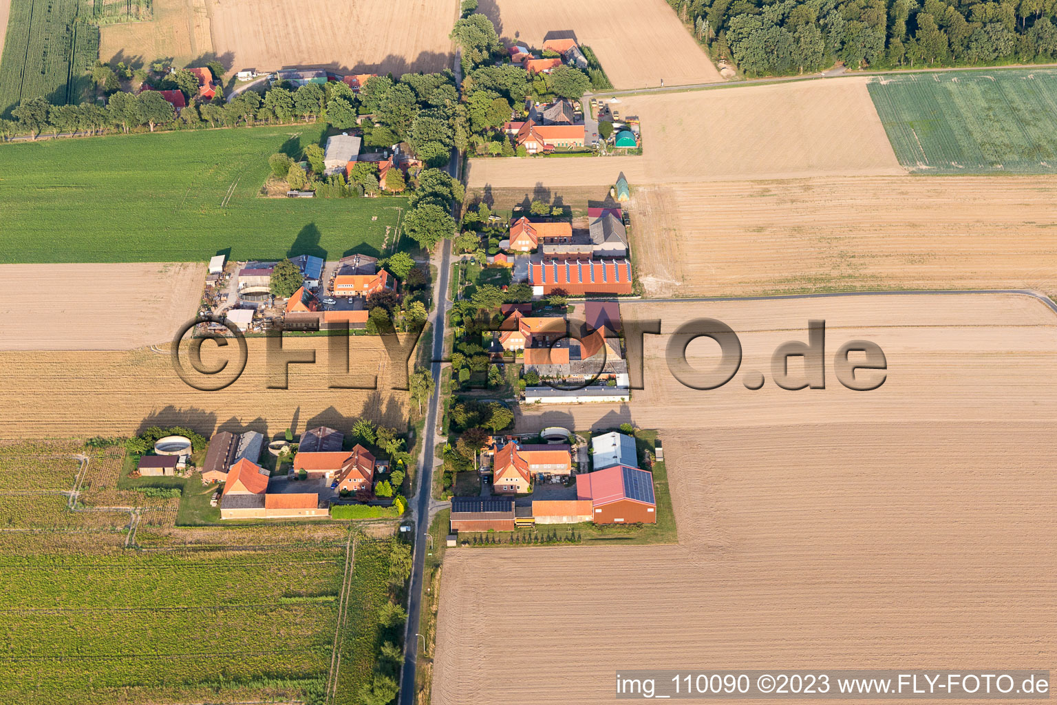 Ebstorf dans le département Basse-Saxe, Allemagne d'un drone