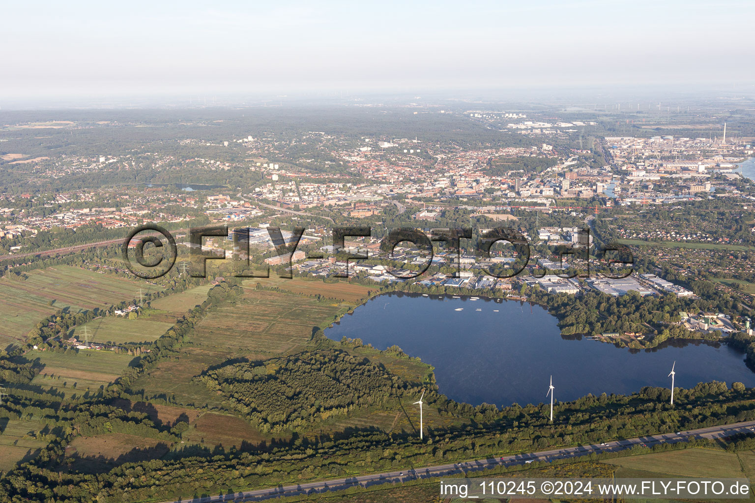 Vue aérienne de Quartier Neuland in Hamburg dans le département Hambourg, Allemagne