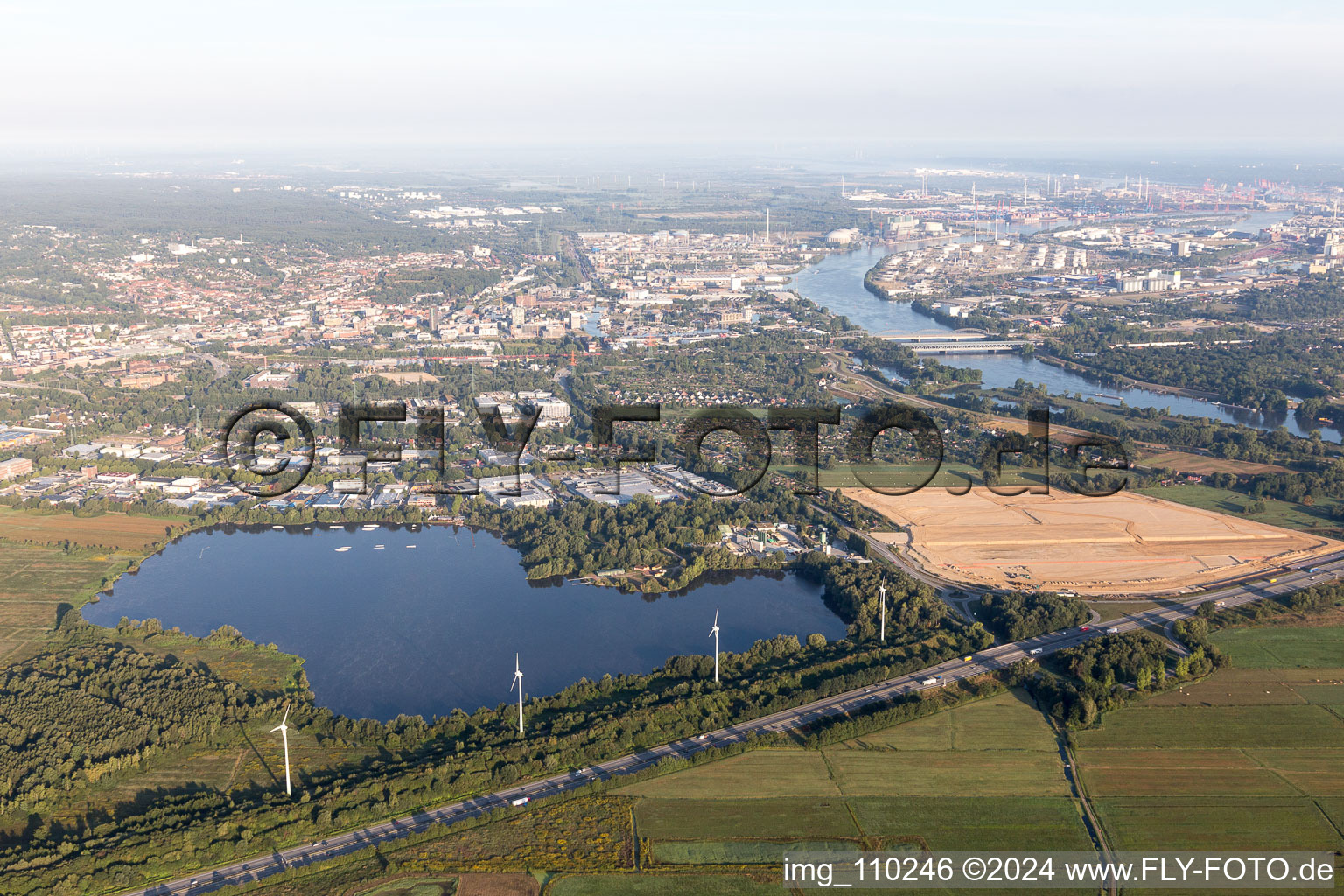 Photographie aérienne de Quartier Neuland in Hamburg dans le département Hambourg, Allemagne