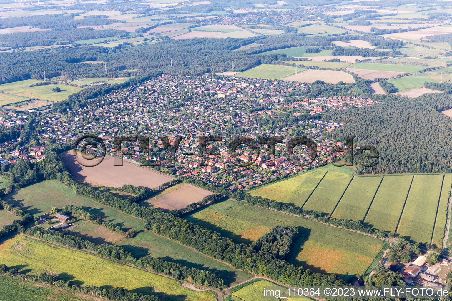 Photographie aérienne de Reppenstedt dans le département Basse-Saxe, Allemagne