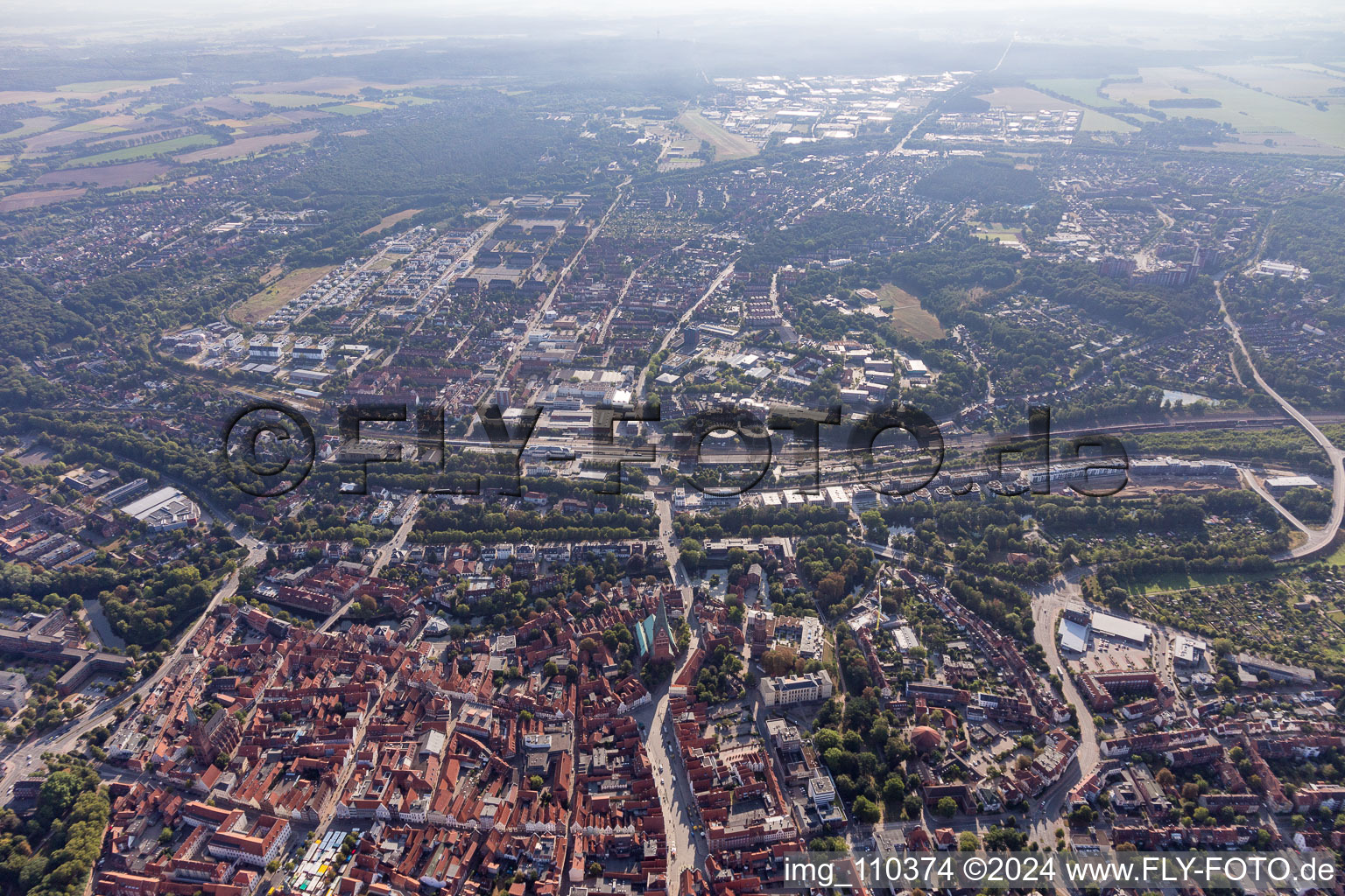 Lüneburg dans le département Basse-Saxe, Allemagne d'en haut