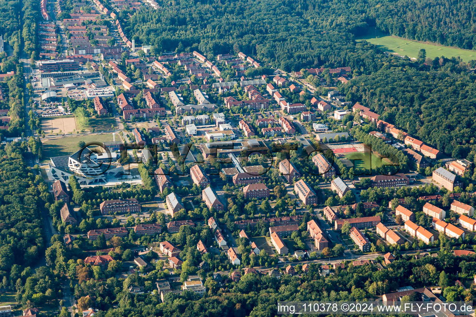 Lüneburg dans le département Basse-Saxe, Allemagne vue d'en haut