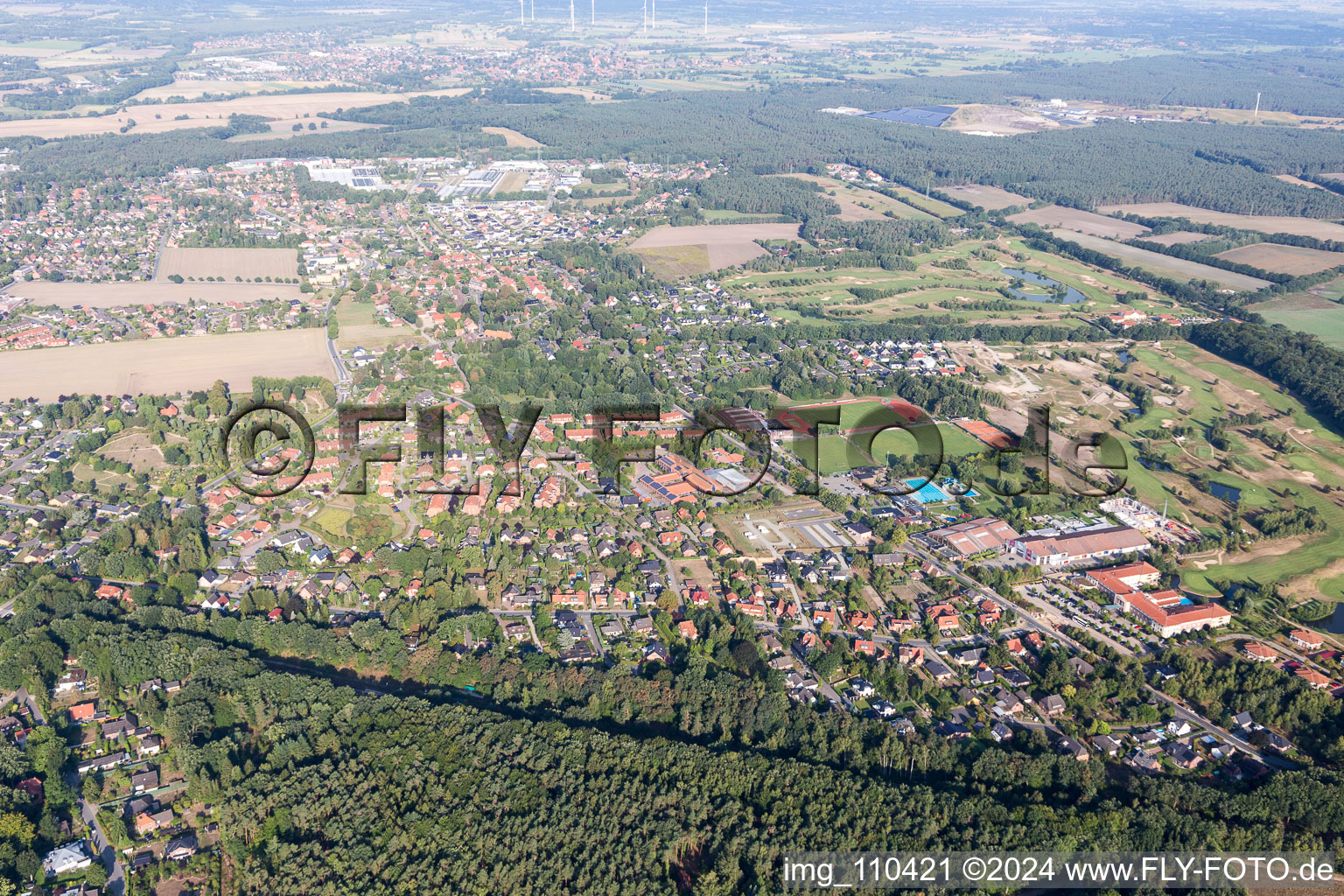 Photographie aérienne de Adendorf dans le département Basse-Saxe, Allemagne