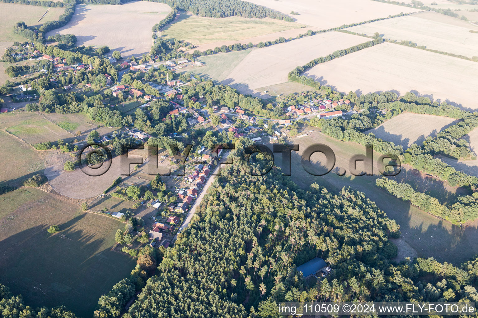 Photographie aérienne de Greven dans le département Mecklembourg-Poméranie occidentale, Allemagne